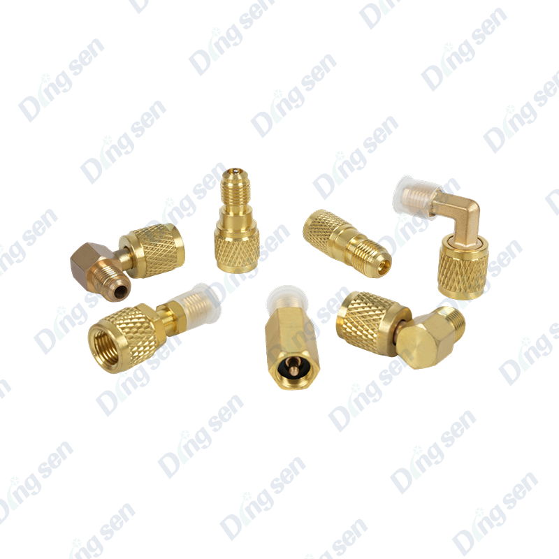Air conditioning refrigerant charging adapter